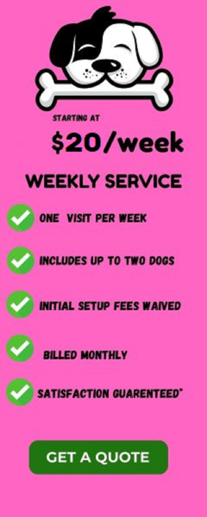 Poop Scoop Troop Weekly Service
